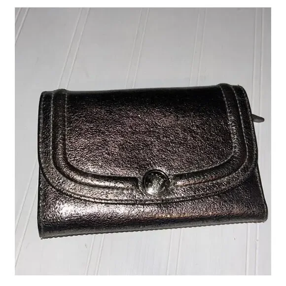 Coach Metallic Wallet Glitter Shiny Sparkle! Very Nice - Picture 1 of 6
